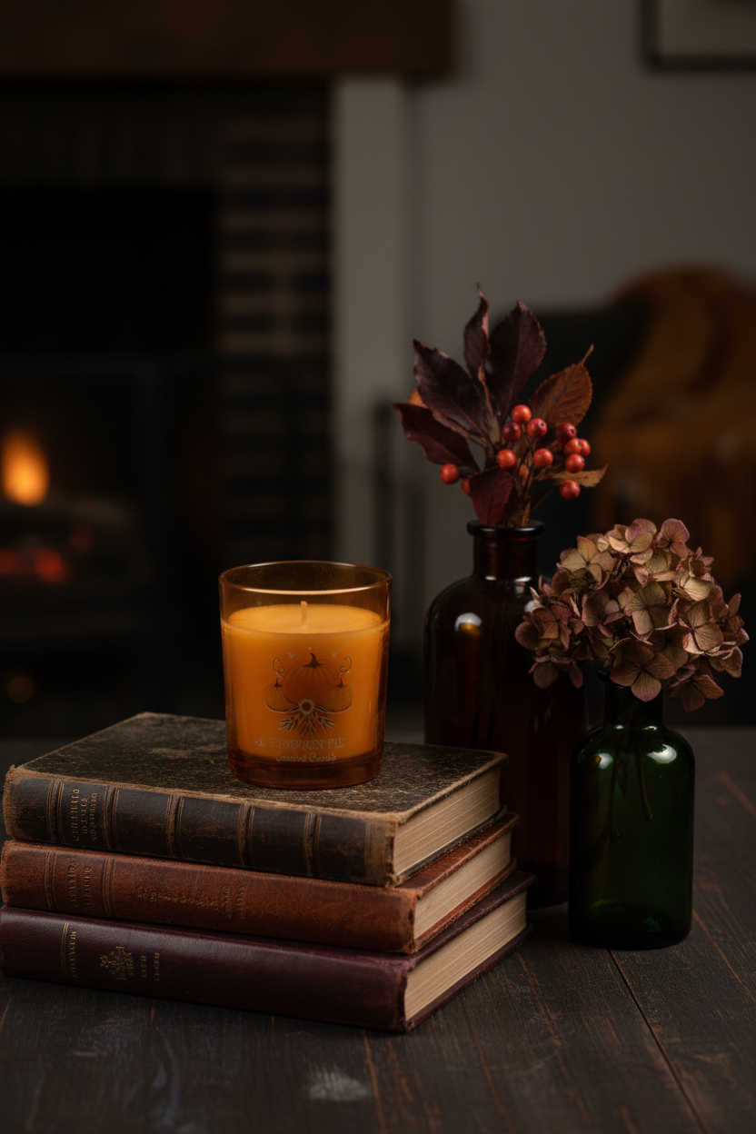 Candela profumata alla torta di zucca