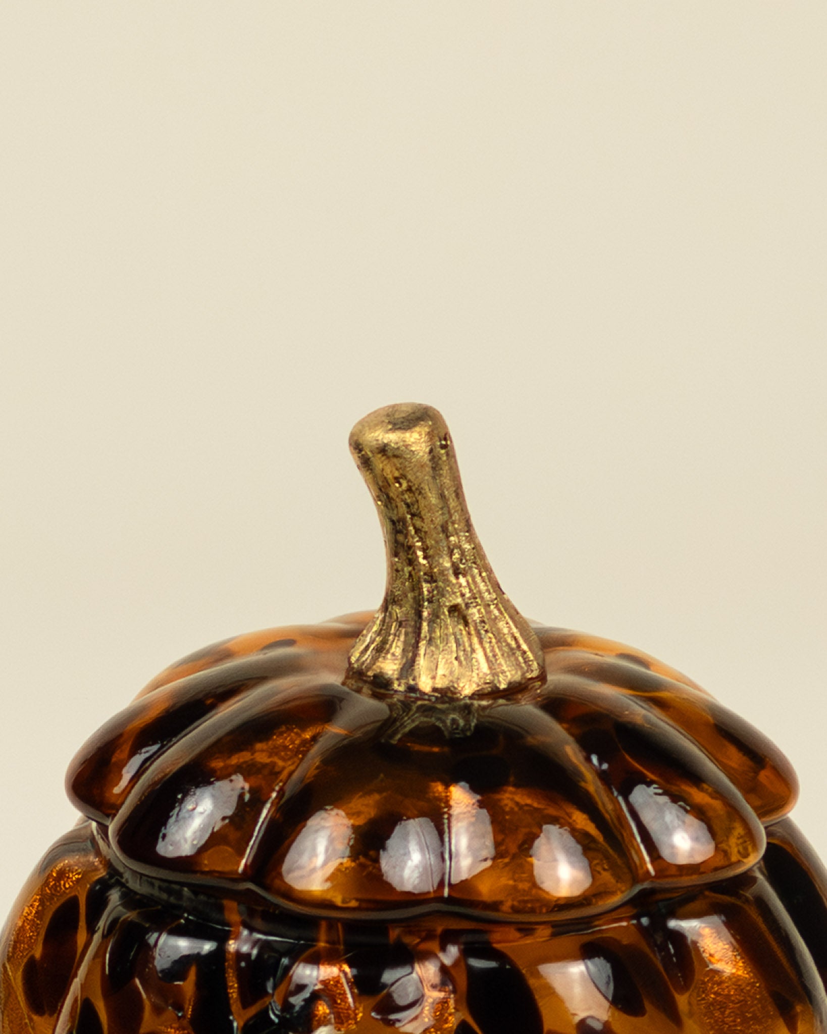 Candela profumata in vetro a forma di zucca