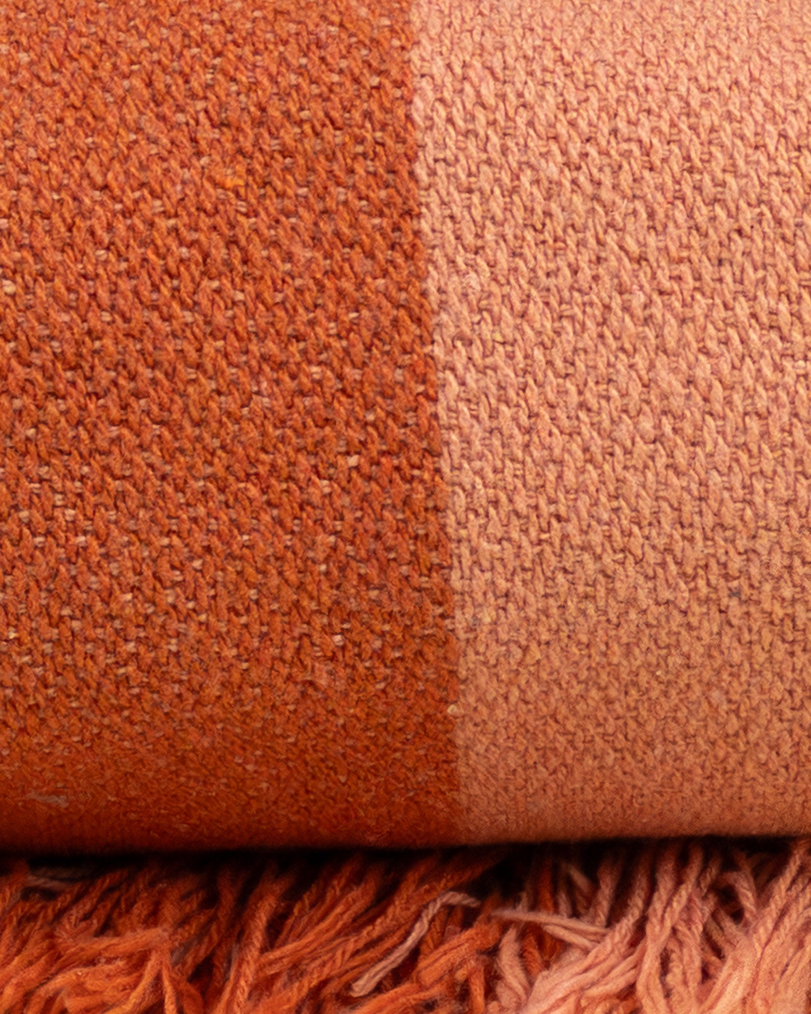 Coperta a righe in cotone riciclato