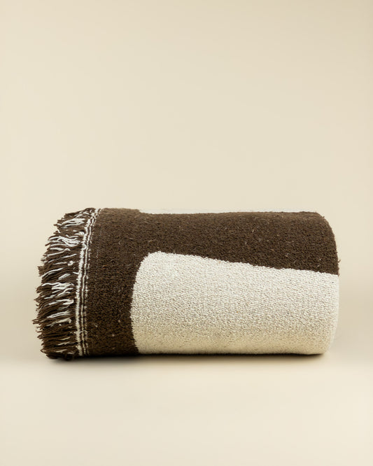 Coperta reversibile in cotone riciclato