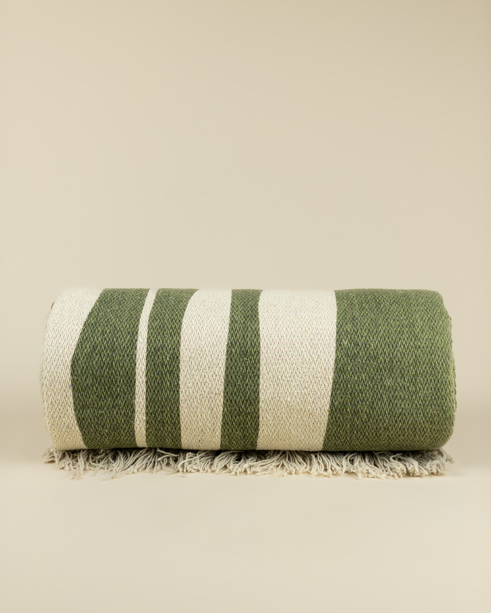 Coperta con fantasia in cotone riciclato