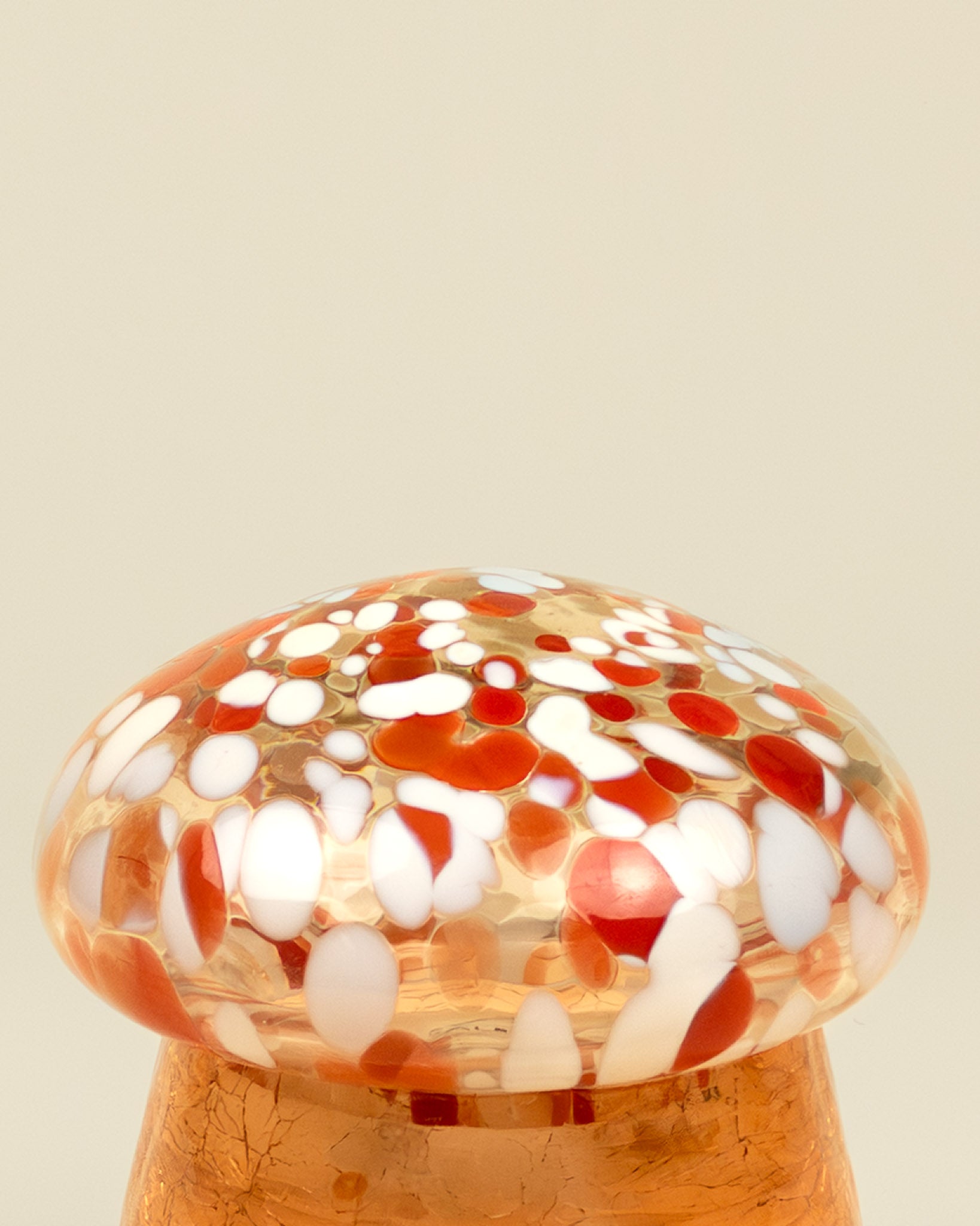 Fungo in vetro con candela profumata – Agrumi