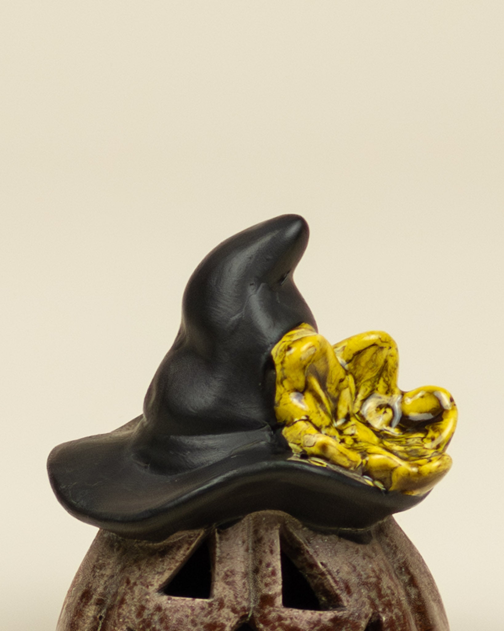 Lanterna LED – Zucca con cappello da strega