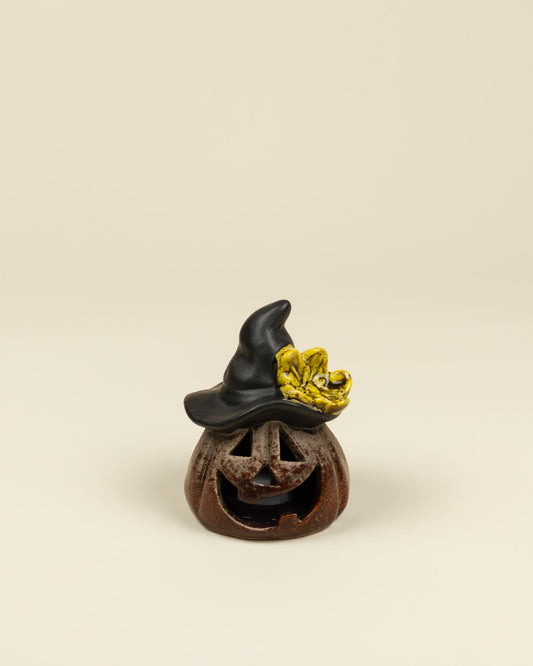 Lanterna LED – Zucca con cappello da strega