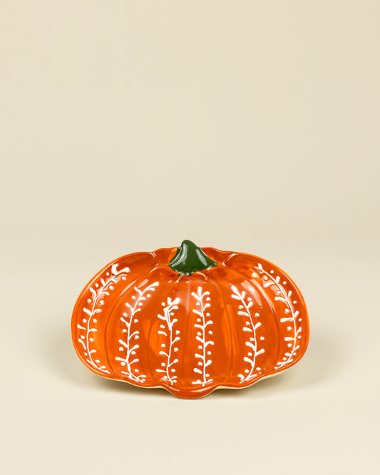 Piatto decorativo a forma di zucca