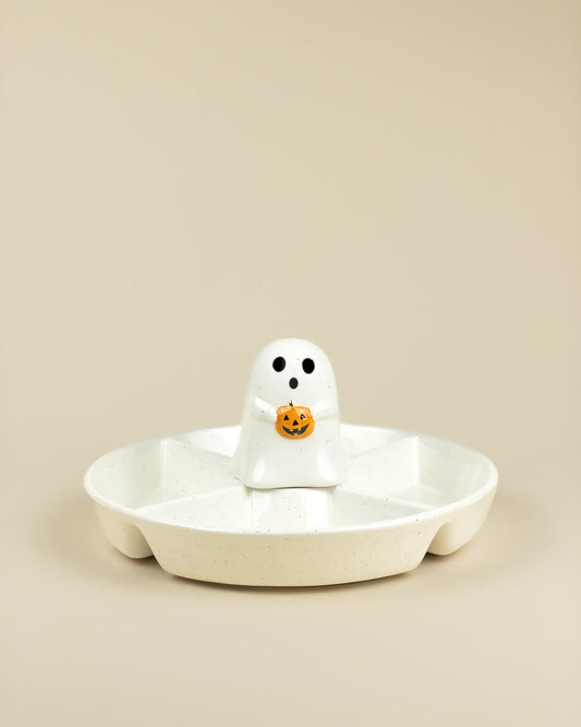 Piatto per Aperitivo Fantasma Con Porta Salse