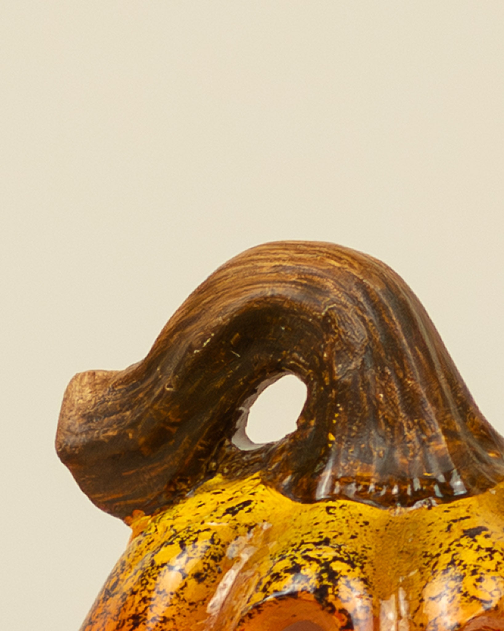 Portacandela a forma di zucca