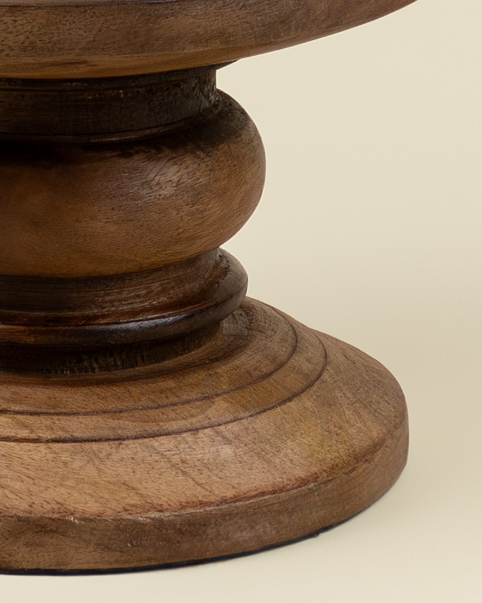 Portacandele in vetro e legno – Grande