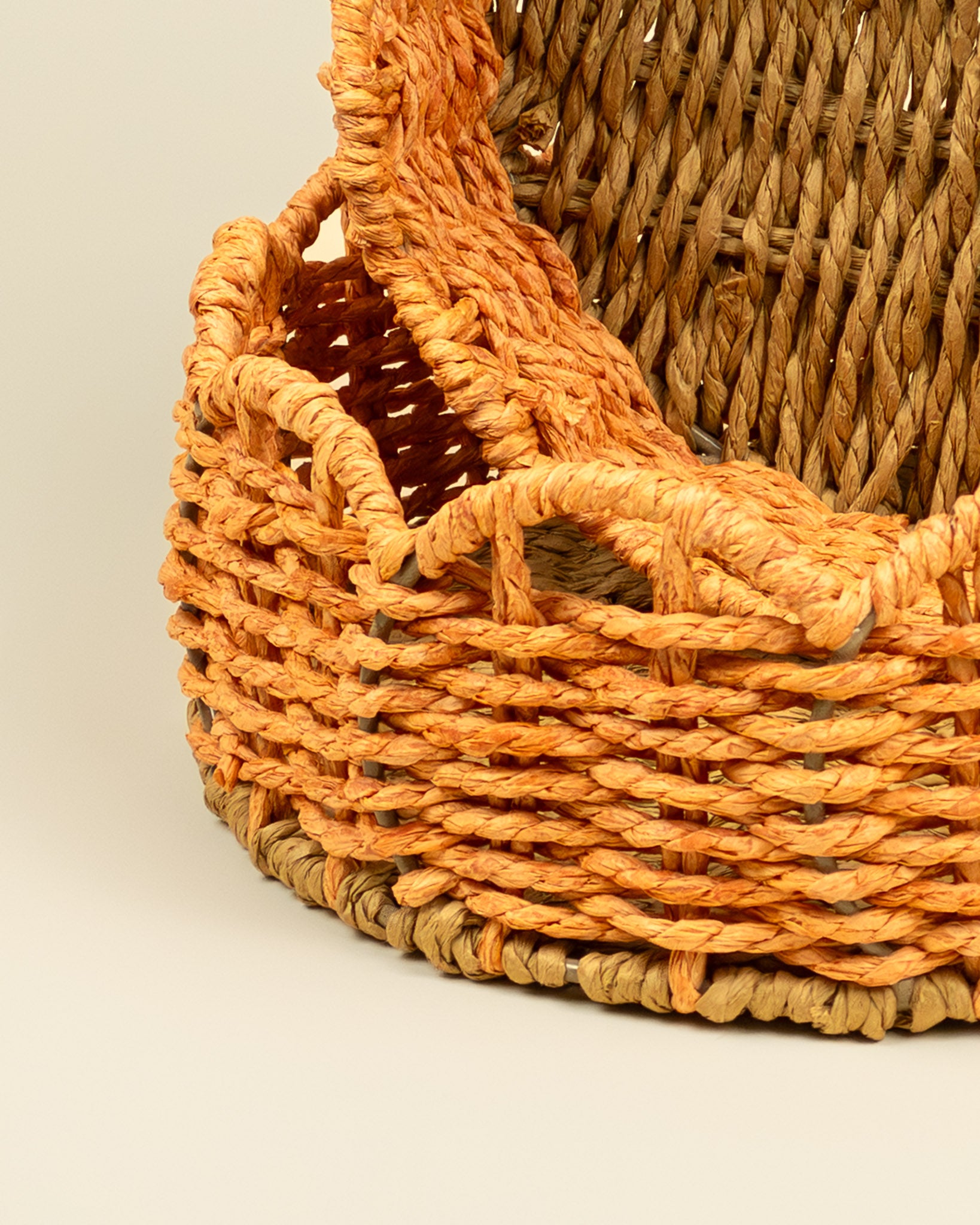 Set 2 cestini in iuta intrecciata