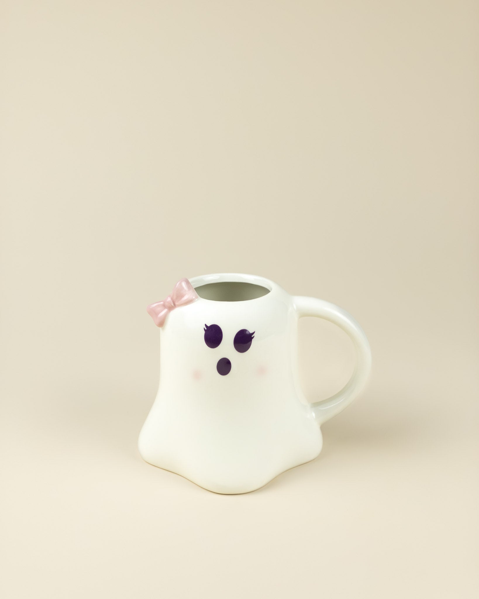 Tazza Fantasma con fiocco rosa - Mrs Boo