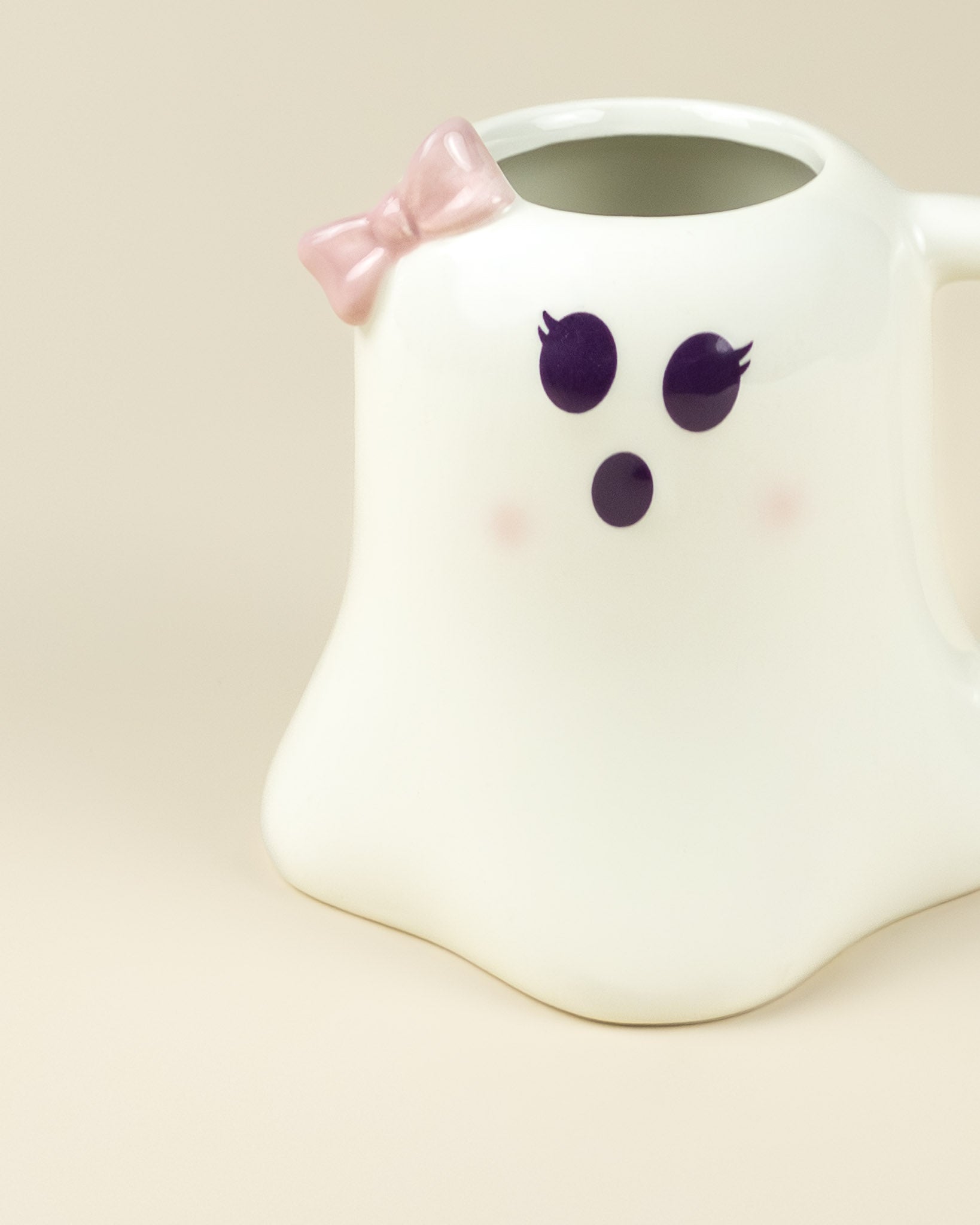 Tazza Fantasma con fiocco rosa - Mrs Boo