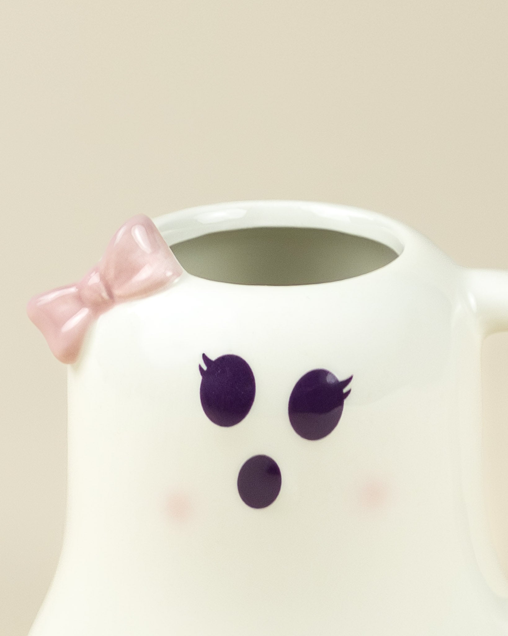 Tazza Fantasma con fiocco rosa - Mrs Boo