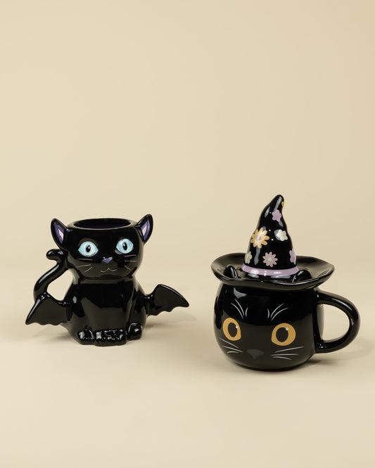Tazza in ceramica - Gatto pipistrello