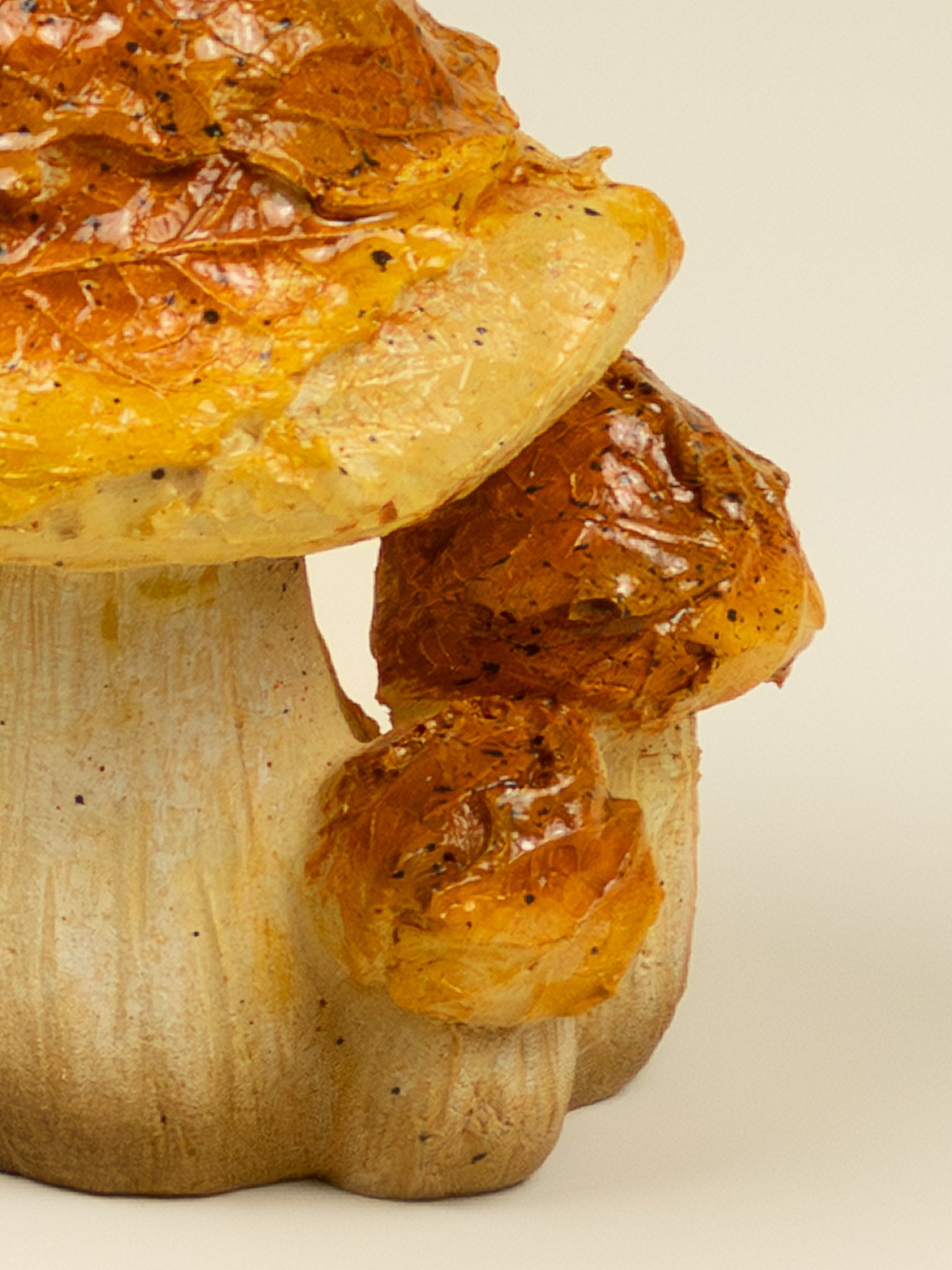 Trio funghi decorativi autunnali