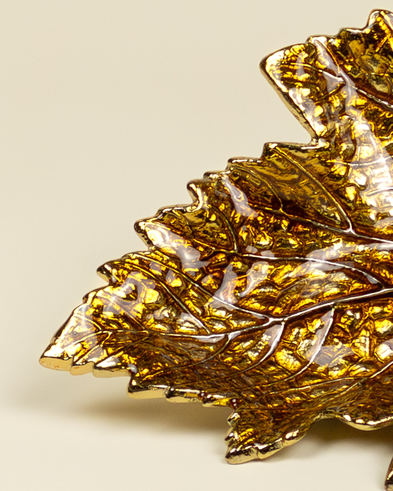 Vassoio svuotatasche a forma di foglia