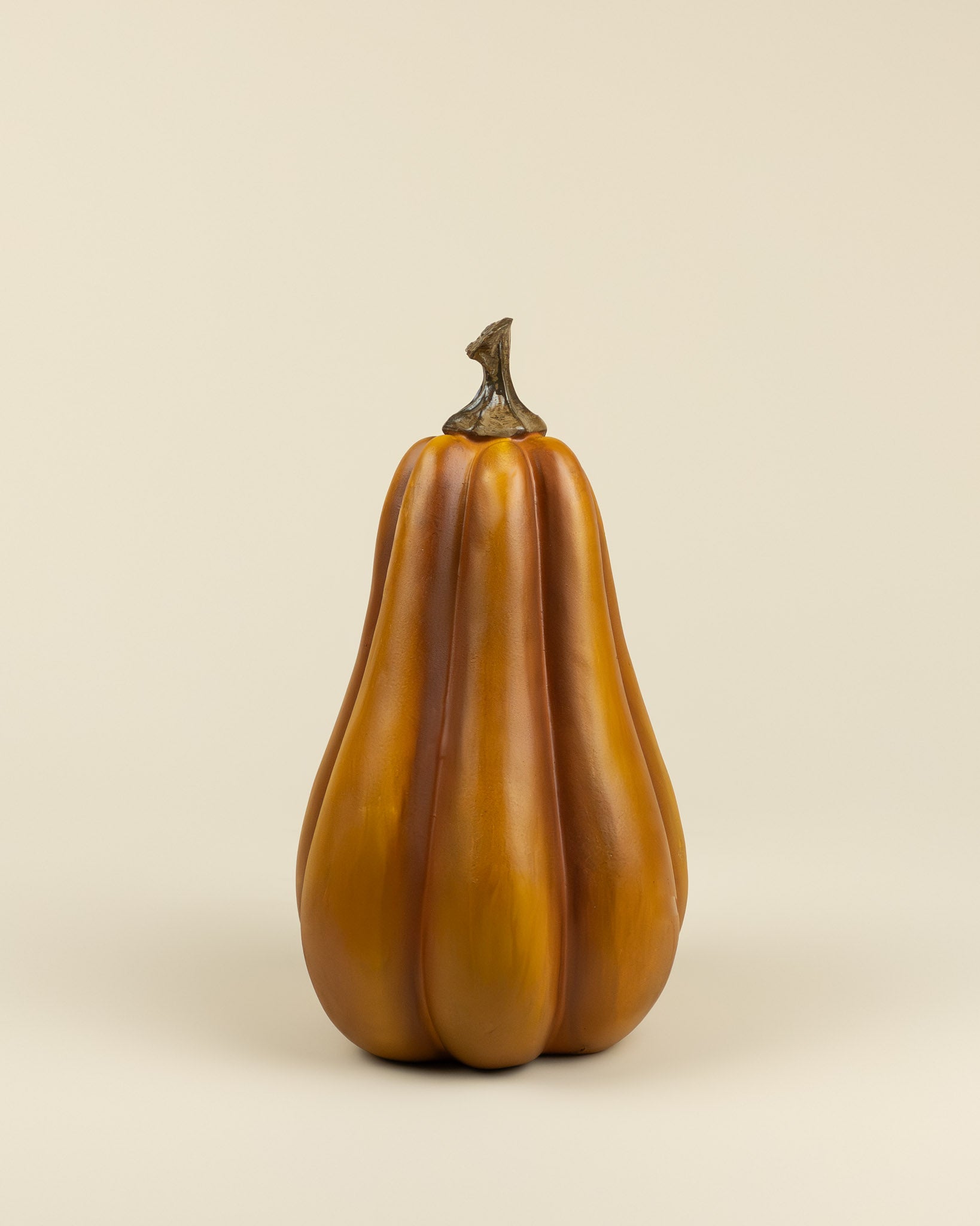 Zucca decorativa arancione oblunga