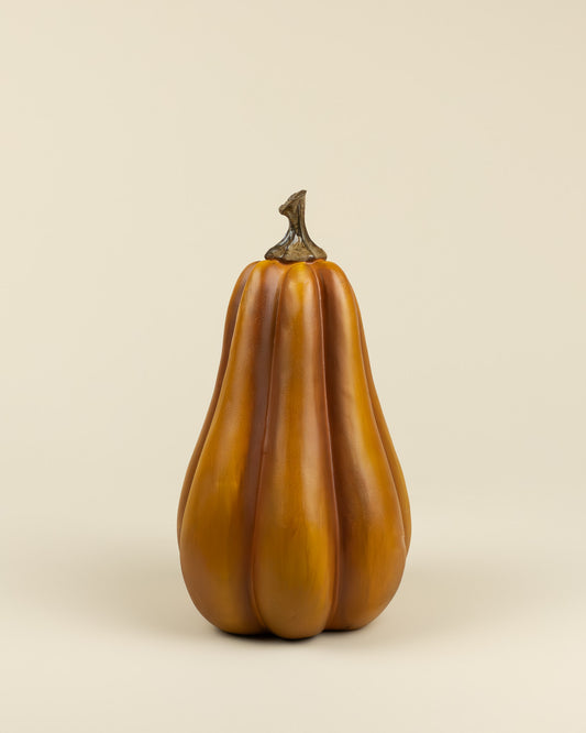 Zucca decorativa arancione oblunga