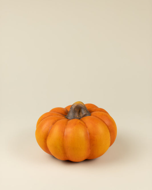 Zucca decorativa in argilla arancione – Media