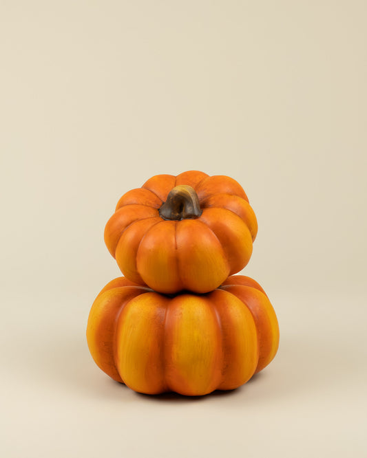 Zucca decorativa in argilla arancione – Media