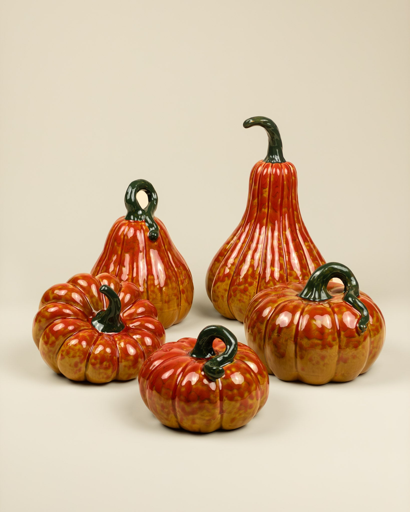 Zucca decorativa in porcellana