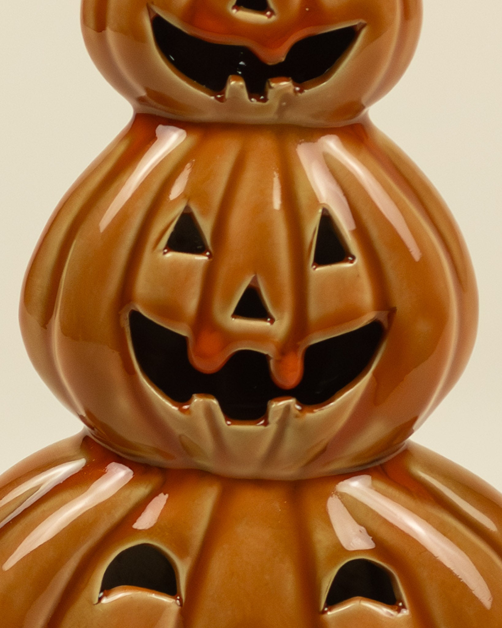 Lanterna LED – Pila di zucche in porcellana