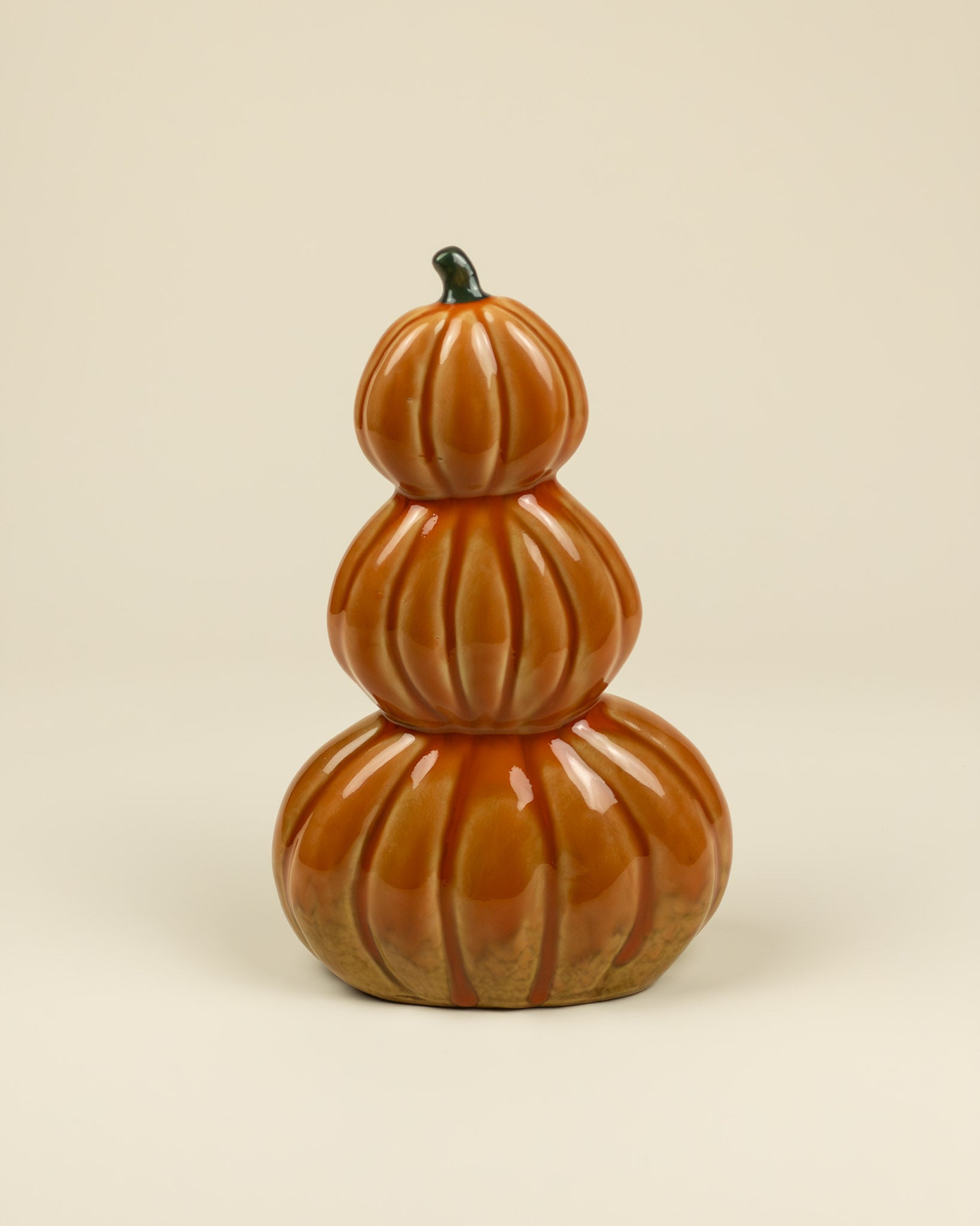 Lanterna LED – Pila di zucche in porcellana