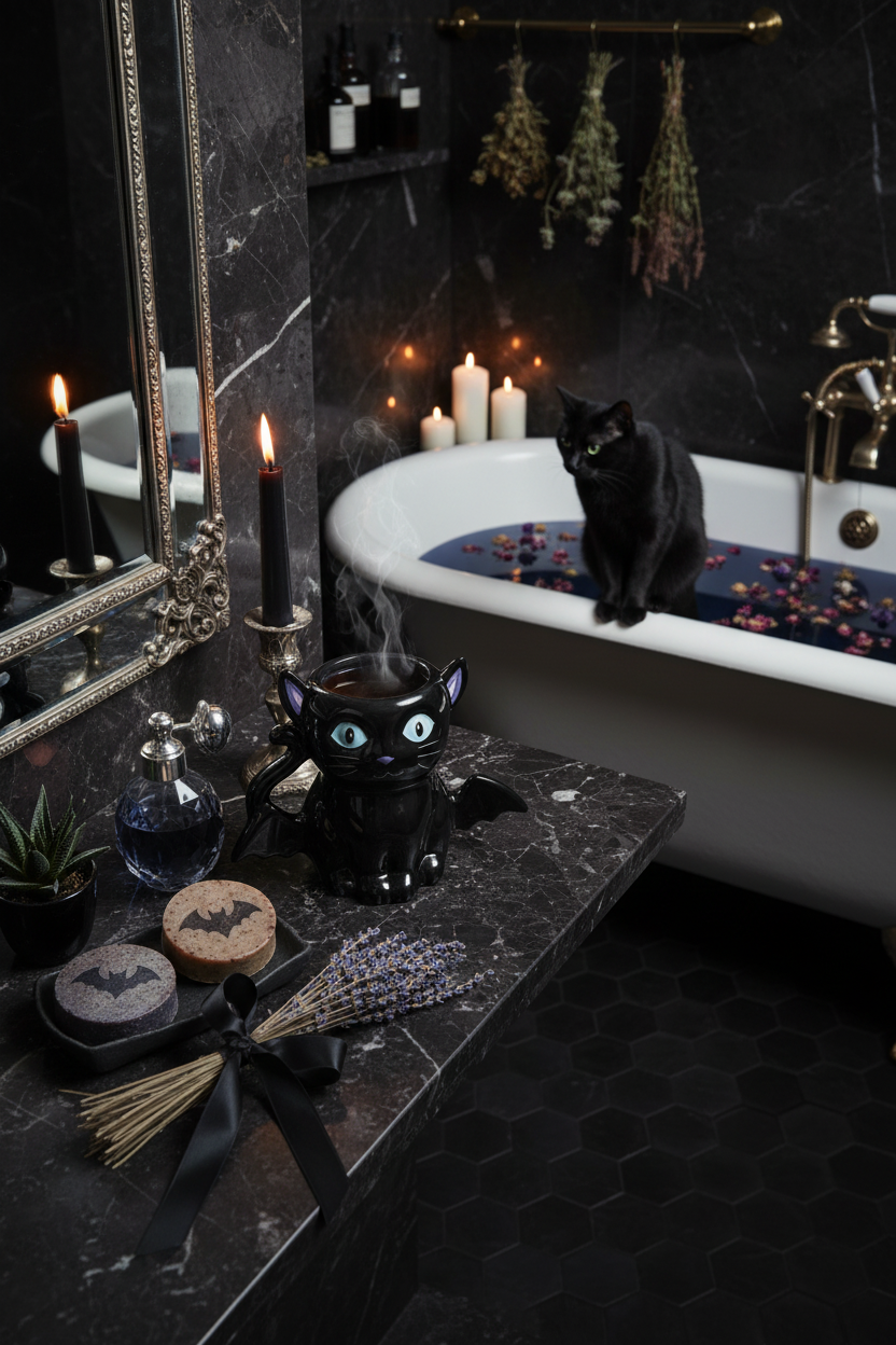 Gatto Bat - Bagno