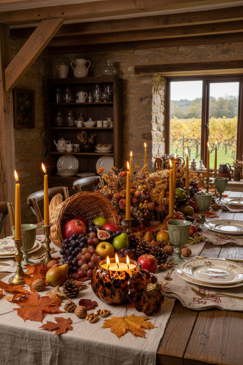 Harvest Table Scene