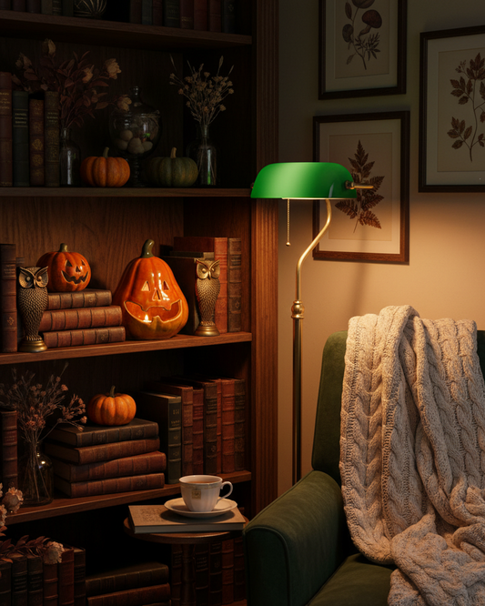 Lanterna LED – Zucca arancione in porcellana