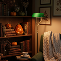 Lanterna LED – Zucca arancione in porcellana