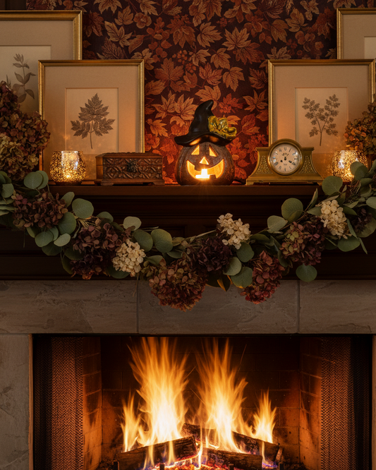 Lanterna LED – Zucca con cappello da strega