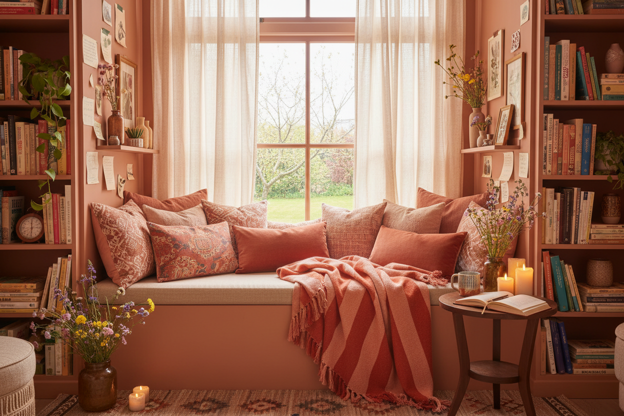 Modern alcove with window seat