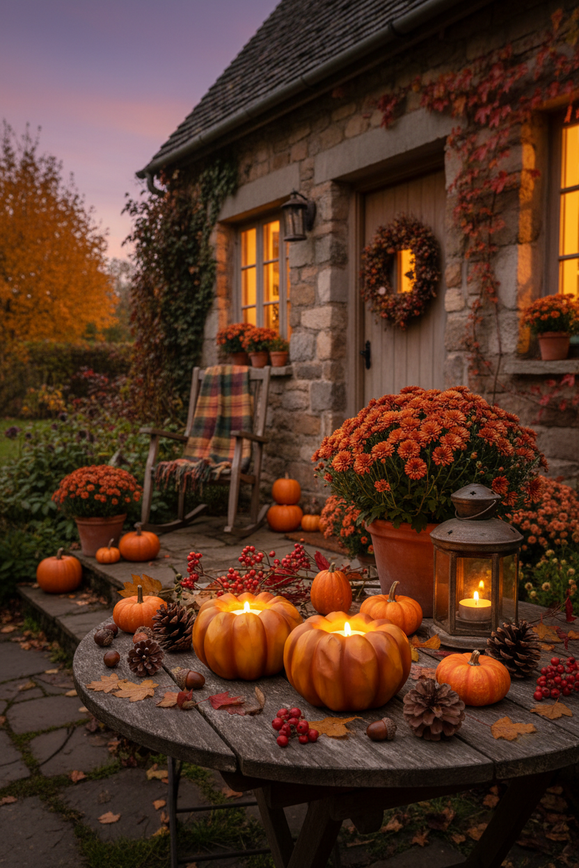 Porch Table at Dusk