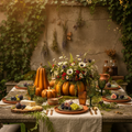 Vaso centrotavola a forma di zucca