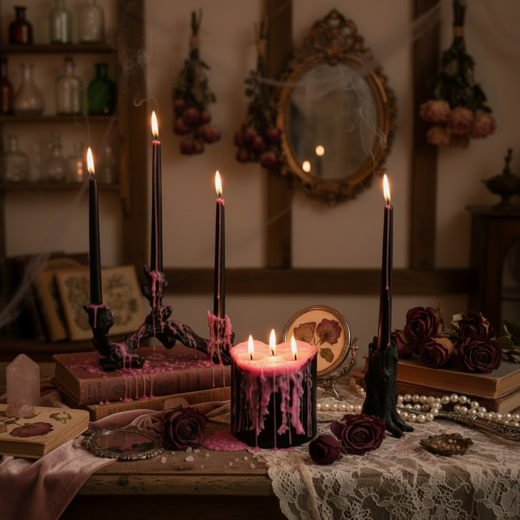 Tavola imbandita gotico chic burgundy