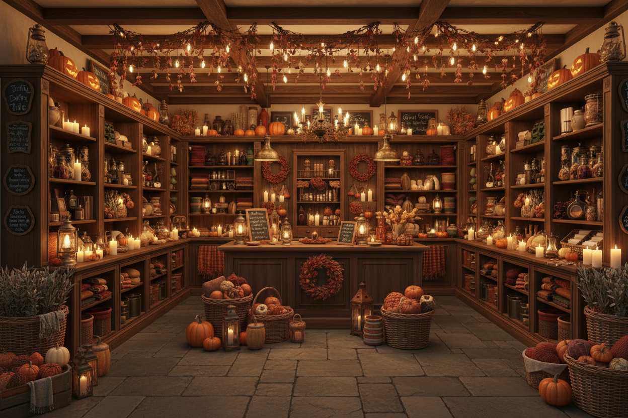 The October Room — Interior Wallpaper Photorealistic