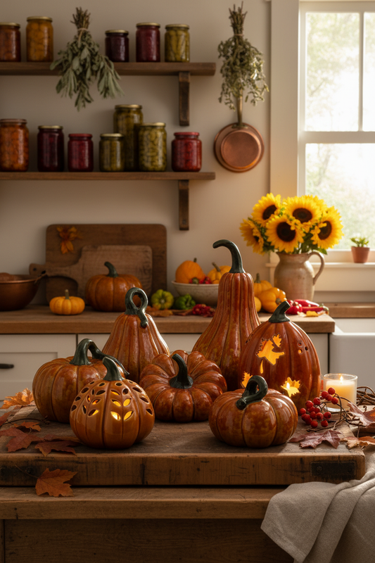 Zucche cucina raccolto