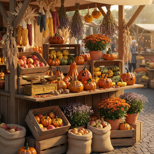 Zucche mercato autunnale